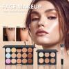 Makeup Kit For Girls,Full Makeup Set For Wonmen Includes 40 Colors Eyeshadow Palette Lip Gloss Liquid Lipstick Make up Sponge Brushes Eyebrow Concealer With Makeup Bag view 4