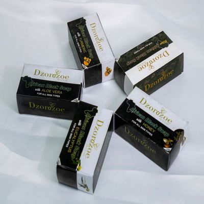 Dzordzoe Skin Care African Black Bar Soap (Aloe Vera)