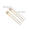 Beaupretty 2pcs U Shaped Hairpin Women Hair Pin Updo Hair Stick Hair Clips for Girls Pearl Clips for Hair Girl Hair Clips Hair Oearl Stick Metal Alloy Bride Steamed Stuffed Bun view 2