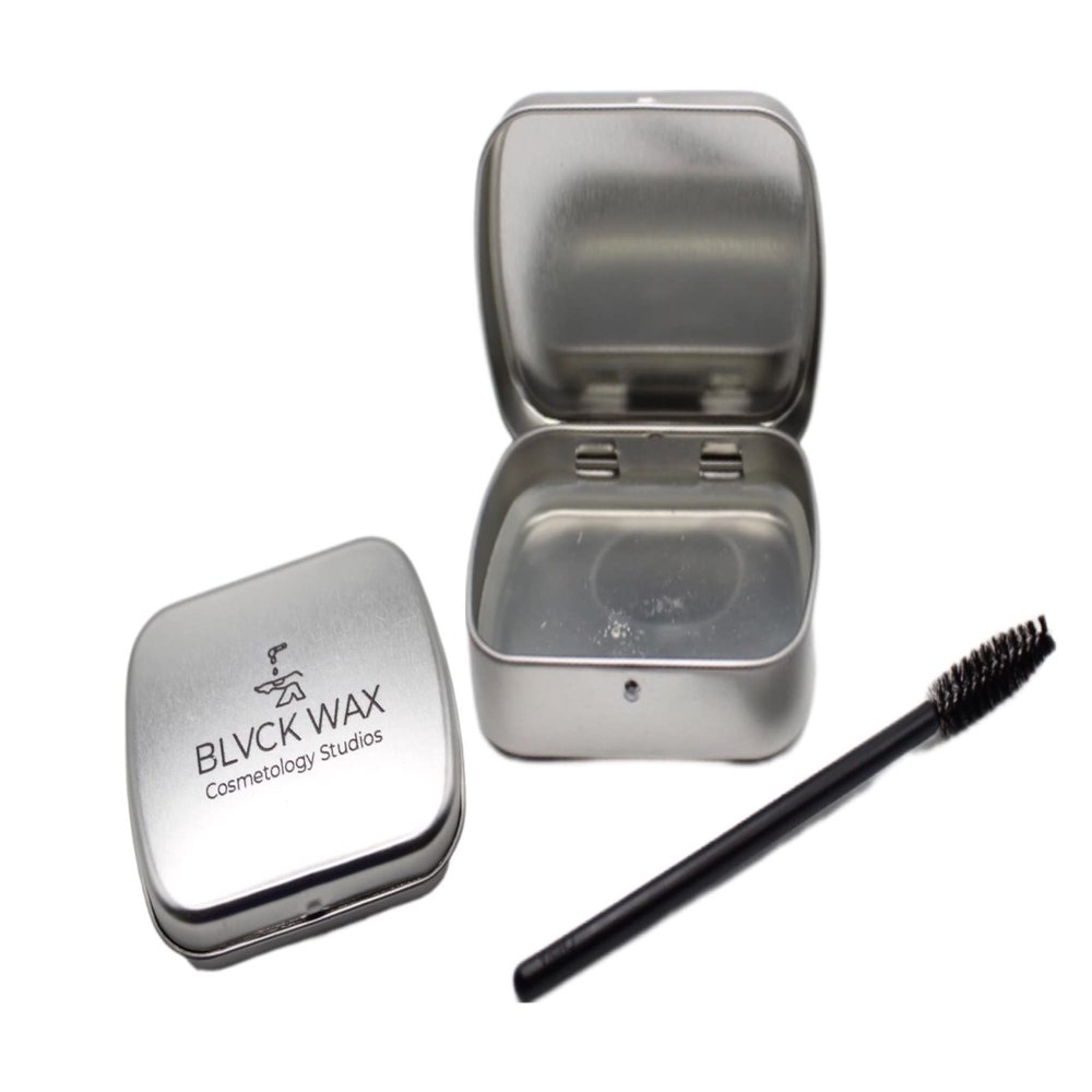 BLVCKWAX Flawless Brows Eyebrow Soap Kit,Brows Styling Soap,Long Lasting Waterproof Smudge Proof Eyebrow Styling Pomade for Natural Brows, Sleek Feathery Brows Makeup Balm Wet Look For Professional Cosmetic Or Beginner Use Luxury Soft Non-Flake Finis