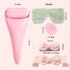 CHOISBEING Ice Roller for Face Shaper Jade Eye Masks for Puffiness Skin Care Tools Facial Cold Comppress for Face Lifting Pink C view 2