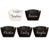ELEGANTPARK Bride Bridesmaid Proposal Gifts Set of 5 Personalized The One Where I'm the Bride Makeup Bag Ask Gift Will You Be My Maid of Honor Bridesmaid Cotton Canvas Cosmetic Bag Ivory Black Zipper view 3