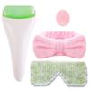 CHOISBEING Ice Roller for Face Shaper Jade Eye Masks for Puffiness Skin Care Tools Facial Cold Comppress for Face Lifting White C view 1