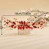 Teyglen Bride Wedding Crystal Hair Comb - Rhinestone Hair Pieces Handmade Full Black Red Blue Crystal Hair Side Comb Shiny Headpieces for Women Girls view 4