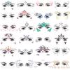 SIQUK 24 Sets Face Jewels Stickers Mermaid Face Gems Rave Face Crystal Rhinestone Face Jewel Gems for Festival Rave Carnival Party view 1