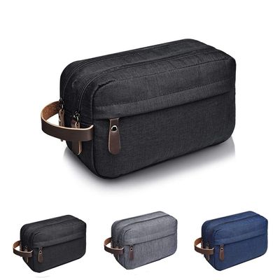 Toiletry Travel Bag for Men Waterproof Travel Toiletry Organizer Bag with Handle Men's Dopp Kit Shaving Bag Large Capacity Storage Bags for Toiletries Accessories and Travel Essentials (Black)