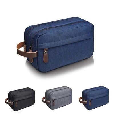 Toiletry Travel Bag for Men Waterproof Travel Toiletry Organizer Bag with Handle Men's Dopp Kit Shaving Bag Large Capacity Storage Bags for Toiletries Accessories and Travel Essentials (Navy)