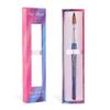 MOND'SUB Nail Brush 100% Pure Kolinsky Size 18 Crimped Oval Blue Acrylic Brush for Nail Art, Metal Handle view 2
