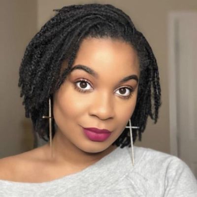 0.6 cm Width 6 Inch 100 Strands Human Hair Loc Extensions, Natural Black 100% Full Handmade Permanent Real Human Hair Dreadlock Extensions for Women/Men/Kids Can Be Dyed Bleached Curled Twisted