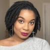 0.6 cm Width 6 Inch 100 Strands Human Hair Loc Extensions, Natural Black 100% Full Handmade Permanent Real Human Hair Dreadlock Extensions for Women/Men/Kids Can Be Dyed Bleached Curled Twisted view 1