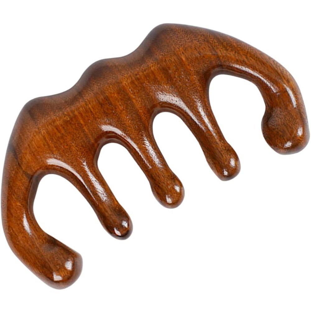 FRCOLOR Scalp Massage Comb by Wooden Head Massage Tool Sturdy No Static for Ages