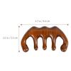 FRCOLOR Scalp Massage Comb by Wooden Head Massage Tool Sturdy No Static for Ages view 4