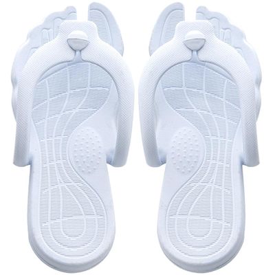 Beavorty Womens Slippers 1 pair of Pedicure Slippers Plastic Portable Folding Shower Beach Lightweight Sandals for Salon Spa 37-38 Womens Sandals
