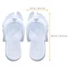 Beavorty 1 pair beach slippers anti slip bathroom slippers bathroom for women pool slipper pedicure men's shower shoes flip-flops for shower plastic men and women Splitter nail view 2