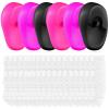 KALLORY 206pcs Hair Dye Ear Cover, Silicone Ear Protectors Disposable Shower Earmuffs Hairdressing Ear Caps for Women Men view 1