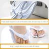 Beavorty Womens Sandals 1 pair of Pedicure Slippers Plastic Portable Folding Slippers Shower Beach Lightweight Sandals for Salon Spa XL 41-42 Womens view 3