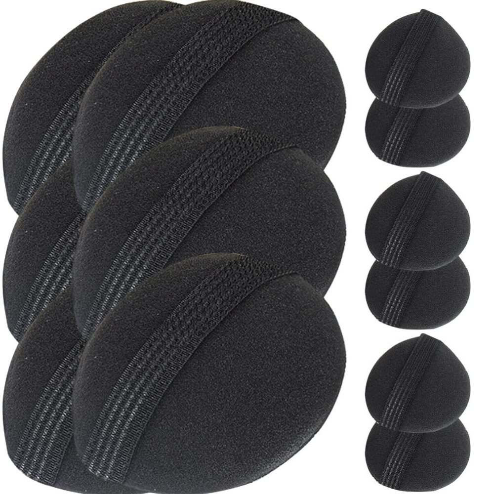 LALAFINA 12pcs Bump It Volume Hair Base Pads Fluffy Padding Inserts Sponge Pads Hair Styling Tool for Women Girls Bum Maker