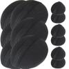 LALAFINA 12pcs Bump It Volume Hair Base Pads Fluffy Padding Inserts Sponge Pads Hair Styling Tool for Women Girls Bum Maker view 1