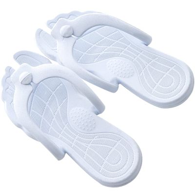 Beavorty Womens Slippers 1 pair of Pedicure Slippers Plastic Portable Folding Shower Beach Lightweight Sandals for Salon Spa S 35-36 Womens Sandals