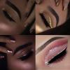 DekRion Glitter-Eyeliner,Pink-Giltter Eyeliner, Long-lasting Waterproof Eye-Glitter Makeup, Silver, Gold, Purple Green High-pigmented Colorful Eye Liner Liquid view 3
