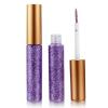 DekRion Glitter-Eyeliner,Purple Giltter-Eyeliner, Long-lasting Waterproof Eye-Glitter Makeup, Silver, Gold, Pink Green High-pigmented Colorful Eye Liner Liquid view 1