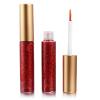 DekRion Glitter-Eyeliner,Red Giltter-Eyeliner, Long-lasting Waterproof Eye-Glitter Makeup, Silver, Gold, Purple Green High-pigmented Colorful Eye Liner Liquid view 1