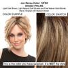 Alanna Wig Color 12FS8 Shaded Praline - Jon Renau Wigs 9.5" Curly Short Synthetic Smart Lace Front Monofilament Part Women's Medium Length Curls Hand-Tied Avg Cap view 2