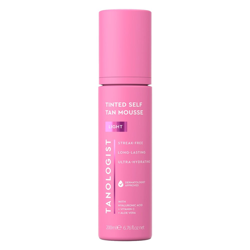 Tanologist Light Self Tan Mousse, Tinted Self-Tanning Mousse, Streak-Free, Natural Glow, No Fake Tan Smell Or Orange Tone, Long Lasting, Clean Ingredients, Vegan, 6.76 fl. oz/200 ml Bottle