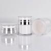 3Pack Cream Jar Vacuum Bottle - Airless Pump Jar Refillable Travel Cream Empty Bottle Lotion Pump Containers Portable Airless Pump Bottle - Pump Jars Container for Creams, Gels & Lotions view 3