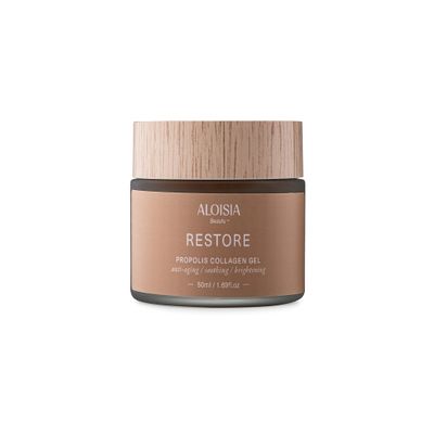 Aloisia Beauty RESTORE Propolis Collagen Gel - Deeply Moisturizing Face Gel with Natural Propolis for Radiant Skin, Lightweight Formula Perfect for Daily Use, 50 ml