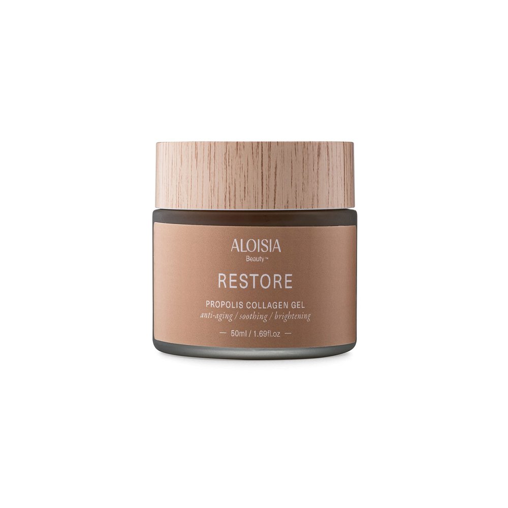 Aloisia Beauty RESTORE Propolis Collagen Gel - Deeply Moisturizing Face Gel with Natural Propolis for Radiant Skin, Lightweight Formula Perfect for Daily Use, 50 ml