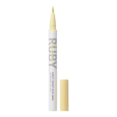 Ruby Kisses Party Proof Eyeliner, Pastel Colors Premium Felt-tip Waterproof Long-lasting Eyeliner (Retro Yellow)