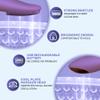 Bella Ciao 12-Speed Gentle Facial-Cleansing Brush, Rechargeable Silicone Face Scrubber, Deep-Cleaning and Exfoliating Face-Wash Brush, Water-Resistant Design, Purple view 3