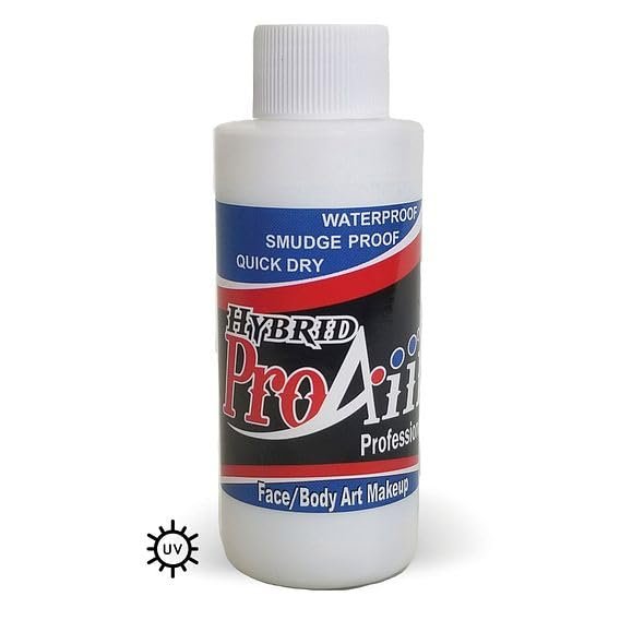 ProAiir Face and Body Painting Makeup - 2oz (60ml) Flo White