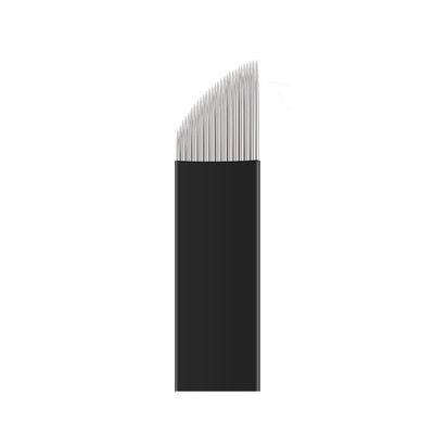 3 Row 28Pins Slanted Microblading Shading Needle Blades Lip Blush Dia 0.2 MM Permanent Makeup Manual Eyebrow Tattoo Supplies 50pcs