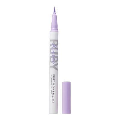Ruby Kisses Party Proof Eyeliner, Pastel Colors Premium Felt-tip Waterproof Long-lasting Eyeliner (Lavender Latte)