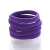 My Lello Large Thick Premium Elastic Ponytail Holder Seamless Hair Bands Purple 100pcs view 1