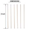 1600 PCS 6 Cotton Swabs with Wooden Sticks,Long Cotton Tipped Applicators,Cleaning Cotton Sticks with Wood Handle for Oil Makeup Gun Applicators,Makeup,and Home Accessories Cleaning view 2