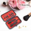 Manicure Set-Stainless Steel Nail Care Set-Professional 7 in 1 Ingrown Toenail Clipper Grooming Tool-Pedicure Kit & Toe Nail Cutter-Thick Nail Scissors Toiletries with Cuticle Trimmer (Black) view 4