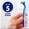 Gillette Sensor3 Simple Mens Disposable Razors, 8 Count (Pack of 2) Blue view 2