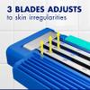 Gillette Sensor3 Simple Mens Disposable Razors, 8 Count (Pack of 2) Blue view 4