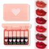 Miniling 6 Colors Lip Tint Stain SetKorean Gloss Plumping Mini Liquid LipstickMulti-use and Cheek TintLong lasting Non-Stick Cup Waterproof, High Pigment, Vivid Color, Makeup, 1.0 Count view 1