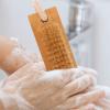 FOMIYES Soft Bristle Nail Brush 2 Pack Bamboo Nail Cleaner for Men Women and Beauty view 4