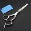 Hair Cutting Scissors, 6INCH Professional Japanese 440C Stainless Steel Sheep's Head Hairdressing Scissors Hair Cutting And Thinning Scissors Barber Shears Special Scissor Set view 2