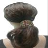 Set of 3 JCGY Crystal Hair Holder Ponytail Barrettes 2 Designs YY86900-4autumnG-5brnGrn view 3