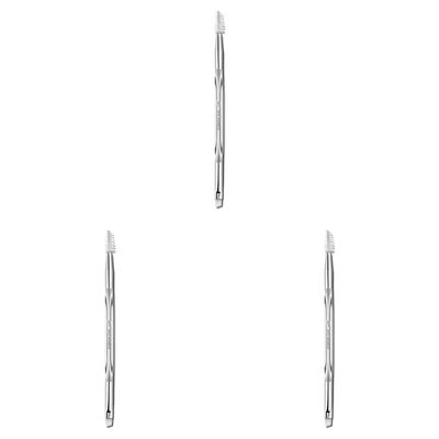 e.l.f. Precision Dual-Sided Eyebrow Brush, Synthetic (Pack of 3) White