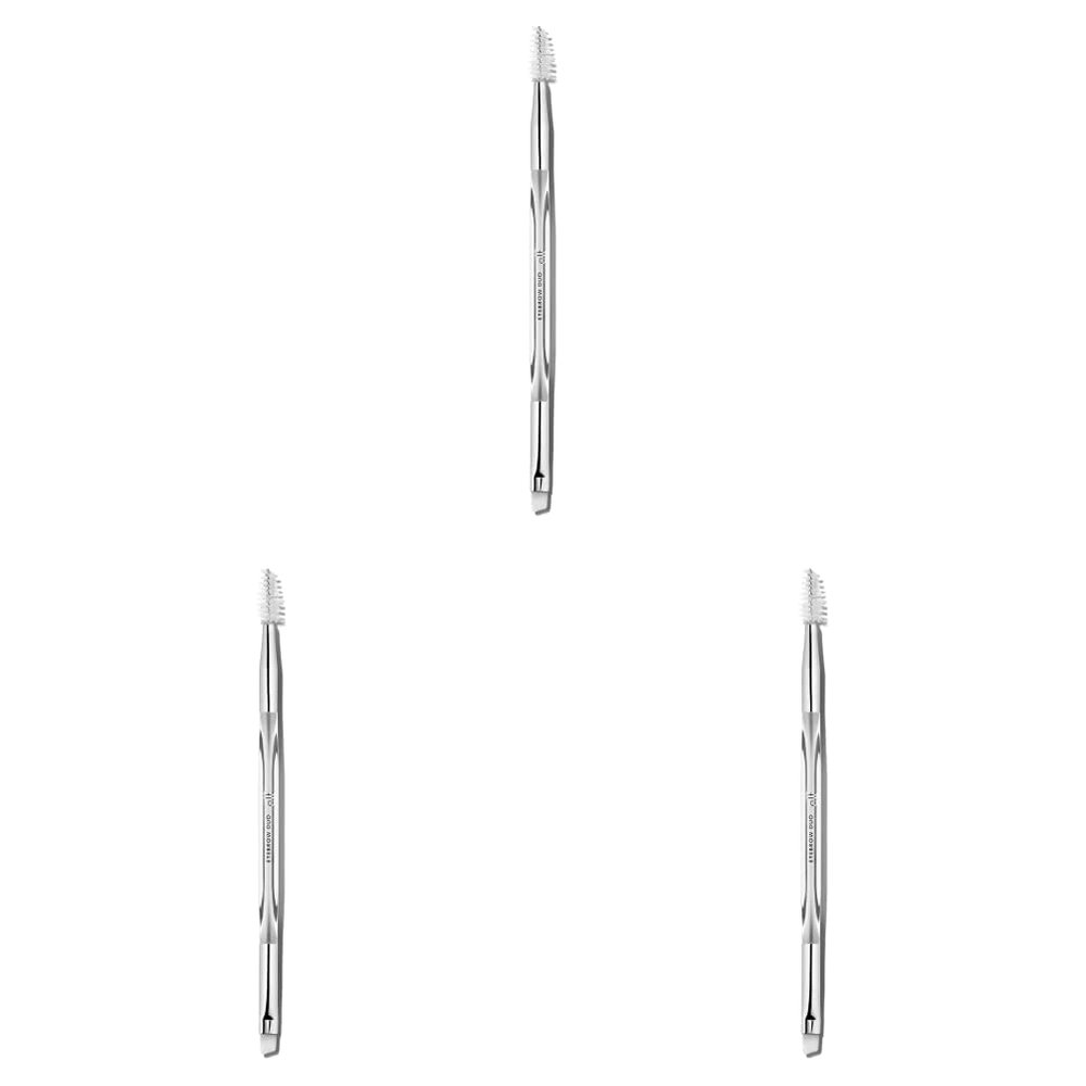 e.l.f. Precision Dual-Sided Eyebrow Brush, Synthetic (Pack of 3) White