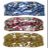 Set of 3 JCGY Crystal Hair Holder Ponytail Barrettes 2 Styles YY86900-4blue-5roseBrn-3 view 1