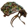 Set of 3 JCGY Crystal Flower Hair Holder Ponytail Barrettes YY86900-5-3rose brown green view 4