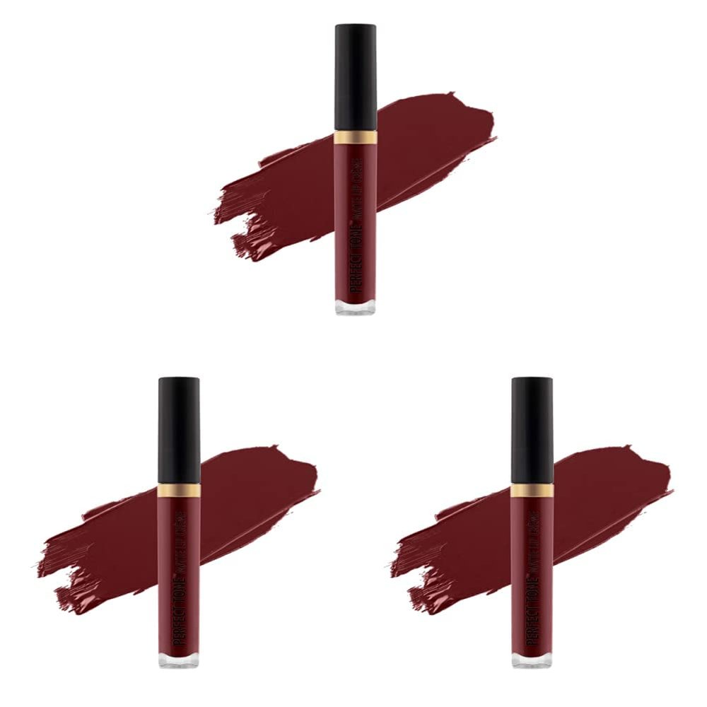 Black Radiance Perfect Tone Matte Liquid Lipstick Lip Crme Pretty Sexy (Pack of 3)